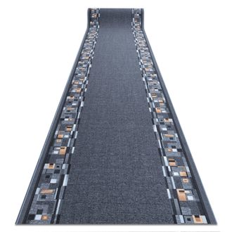 RugsX Rugsx - Alfombra De Pasillo Con Refuerzo De Goma Bombay Gris 100cm Grey 100x1300 Cm