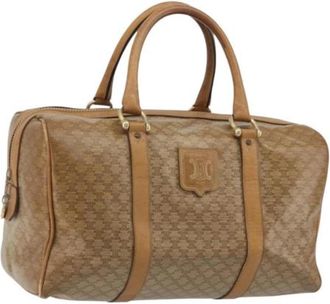 Celine Pre-owned Vintage Canvas Hand Bag - unisex - Vintage Handtas - Beige - ONE Size - Leer - Vintage