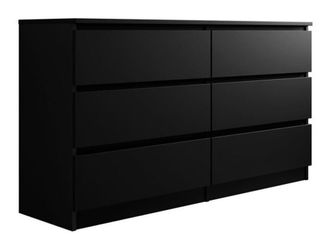 Mirjan24 C&oacute;moda Comfivo Structor Ii, Negro, Con Cajones, N&uacute;mero De Cajones: 6, 77x138x40cm