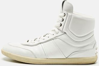 Tod's Tods White Leather High Top Sneakers