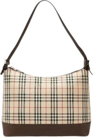 Burberry Pre-owned Nova Check Nylon Leather Shoulder Bag - - Pre-owned - Donna - Beige - ONE SIZE