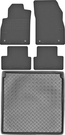 OEM Juego De Alfombrillas De Goma Para Coche Y Maletero Para Opel Astra Iv J Kombi (2009-2015)