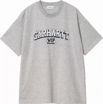 Carhartt Work in Progress Tops, Heren, Grijs, M, S/S Heavy Duty T-Shirt