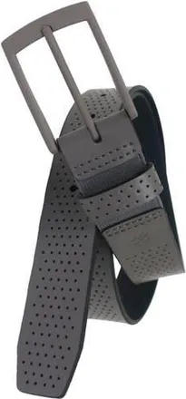 Izod Comfort Stretch Perforated Leather Golf Belt in Grey at Nordstrom, Size X-Large