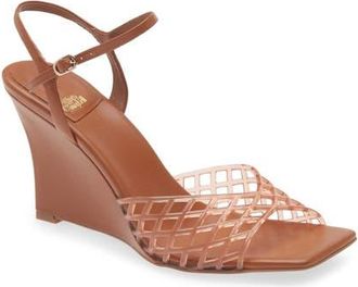 Jeffrey Campbell Bop-It Wedge Sandal in Caramel at Nordstrom, Size 7.5