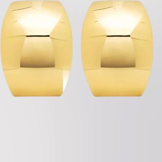 Federica Tosi gold-plated bronze oval earrings