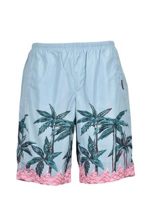 Palm Angels Nylon Shorts - Aqua Green
