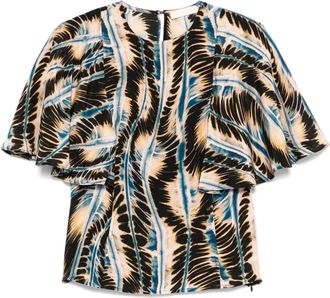 Ulla Johnson Blusa Ada - Marrone