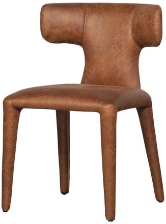 De Eekhoorn Design Esszimmerstuhl Permito, Kunstleder Cognac