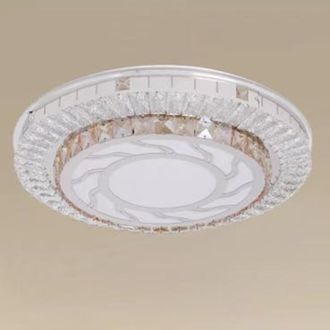 Trade Shop Trade Shop Traesio - Trade Shop - Plafoniera Soffitto 45w &Oslash;40cm Led Design En La Luz Vortica Strati Cristallal Fredda 04067