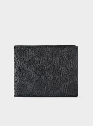 Coach Mens Monogram minimalist wallet