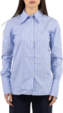 Pinko Camicia - Dames - Overhemden - Blauw - XL - Overhemden