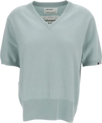 Extreme Cashmere Short-sleeve Cashmere Knit - female - Extreme Cashmere - Cashmere Knitwear - Blue - ONE SIZE - Knitwear