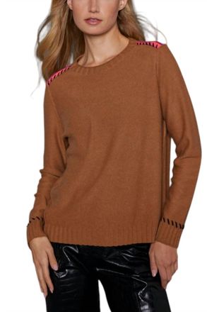 Lisa Todd Think Twice Sweater In Bourbon