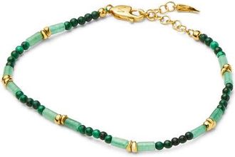 Missoma Beaded Gemstone Bracelet in Gold at Nordstrom, Size Medium