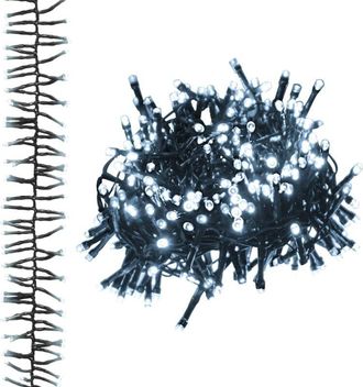 vidaXL Tira de luces de racimo con 2000 LED PVC blanco frío 17 m vidaXL