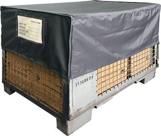Quick-Star 10x Caja De Palet Cubierta De Palet 125x85x50cm Gris Pe Tela Cubierta Protectora Lona Cubierta Antipolvo Con Bolsa De Env&iacute;o