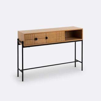 La Redoute Interieurs Eiken fineer console met opbergruimte Clara
