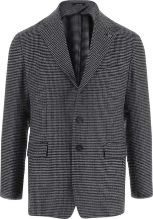 Tagliatore Wolmix Jas met Microruit - Heren - Blazers - Grijs - XL - Wol - Jassen