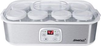 Steba jm 3 Yogurt Maker, Plastica, Acciaio Inox/Bianco