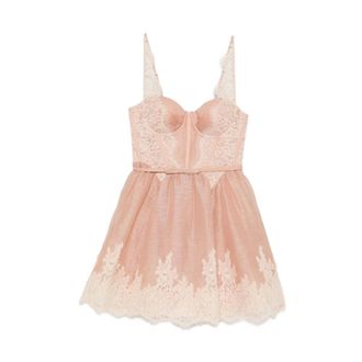 Zimmermann Mini abito Valiant con finiture in pizzo - - Dresses - Donna - Rosa - M