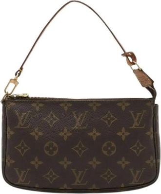 Louis Vuitton Pre-owned Shoulder Bags, female, Brown, Size: ONE SIZE Pre-owned Monogram Pochette