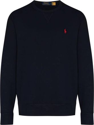 Polo Ralph Lauren RL Fleece Crewneck Sweatshirt - Heren - Sweatshirts - Blauw - 2XL - Katoen - Hoodies & sweatvesten