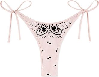 Palm Angels paisley-print bikini bottoms - women - Polyester/Elastane - S - Pink