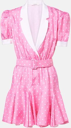 Rodarte Miniabito in twill di seta a pois