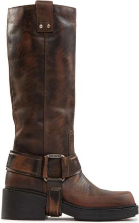 Vic Mati&eacute; Schoenen, Dames, Beige, 40 EU, Leer, F06 Fray - Tan gaucho laars