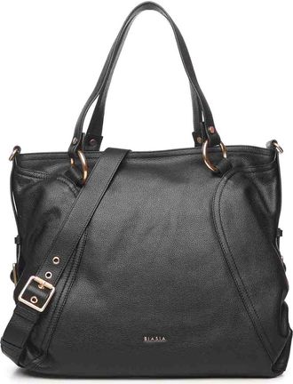 Francesco Biasia Weave Leather Shopper Bag