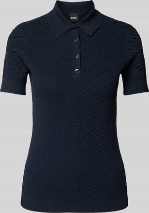 HUGO BOSS Poloshirt mit kurzer Knopfleiste Modell Fointa in Marine, Gr&ouml;&szlig;e XS