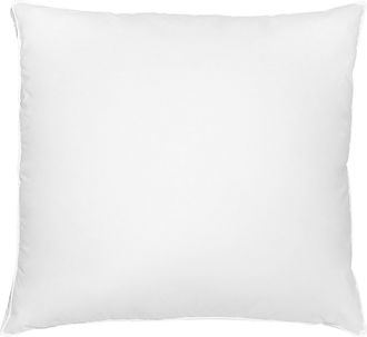 Beliani Almohada De Algod&oacute;n Blanco Plum&oacute;n Plumas De Pato 80 X 80 Cm Medio Suave Descanso Vihren