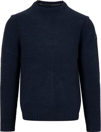 Roberto Ricci Design Sweaters - Heren - Ronde hals truien - Blauw - XL - Truien & Vesten