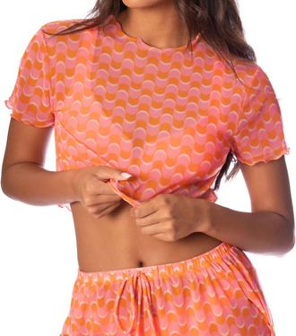 Maaji Geo Waves Marissa Top In Orange
