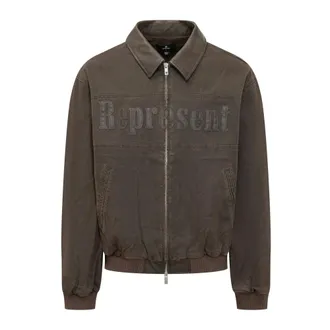 Represent Bomber Jackets, male, Brown, Size: M Roscoe Bomber