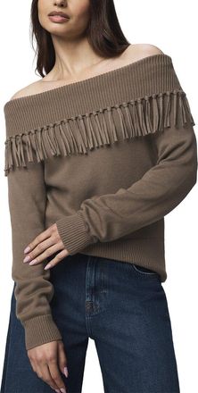 Splendid Simone Fringe Sweater
