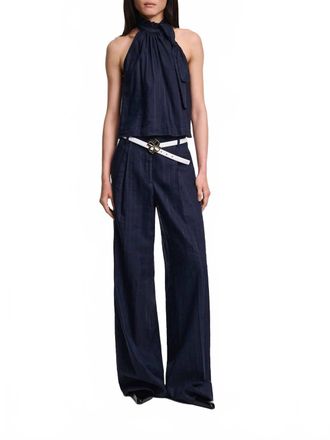 Dorothee Schumacher Modern Sophistication Top Blouse In Blue Night
