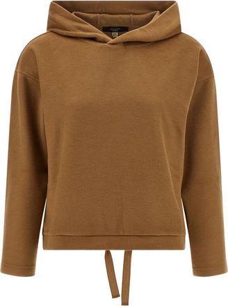 Max Mara Womens Oscuri - Drap Jersey Sweatshirt - Tan - Size Medium