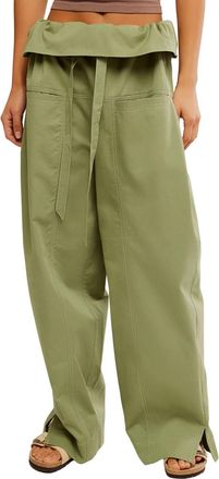 Free People Fisherman Wide Leg Pant In Mistletoe