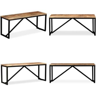 vidaXL Panca in Legno Massello di Mango 110x35x45 cm - Panca da ingresso - Panca in mango