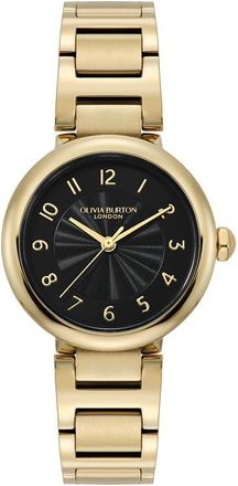 Olivia Burton Pembroke Quartz Bracelet Watch, 30mm in Black at Nordstrom