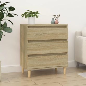 vidaXL Aparador De Madera Contrachapada Roble Sonoma 60x35x70 Cm Vidaxl
