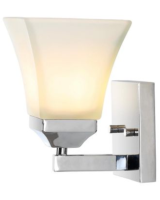 Jonathan Y Designs Jonathan Y Staunton 5In 1-Light Iron/Glass Modern Cottage Led Vanity Light