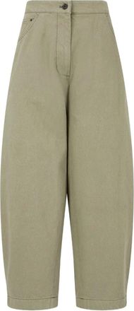 STUDIO TOMBOY Pantaloni con tasche applicate e vita elasticizzata - Verde