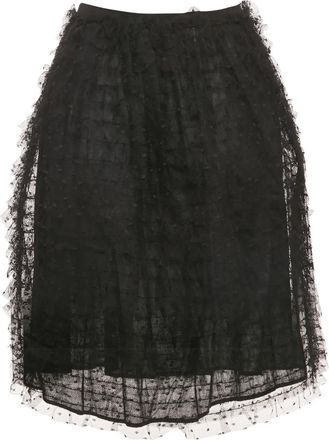 Valentino Gonna a strati in tulle - Nero