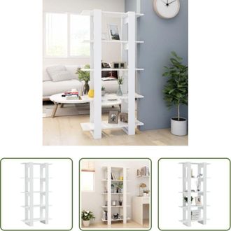 vidaXL Divisorio - Libreria/Divisorio Bianco 80x30x160 cm in Legno Multistrato