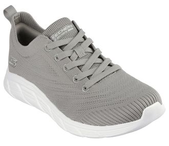 Skechers Sneaker SKECHERS BOBS B FLEX LO-GRACEFUL STRIDE, Damen, Gr. 35, gr&uuml;n (olivgr&uuml;n), Textil, Schuhe Sneaker, mit leichter EVA-Laufsohle