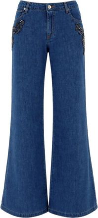 Ermanno Scervino Jeans - Dames - Loose Fit Jeans - Blauw - S - Denim - Jeans
