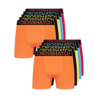 Crosshatch Heren Highlighter Boxershorts (Set van 12) (Veelkleurig)